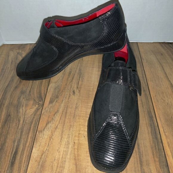 AMALFI BY RANGONI EGADI MONK-STRAP Moccassin Shoes Size: 5M Color Black - Picture 1 of 9